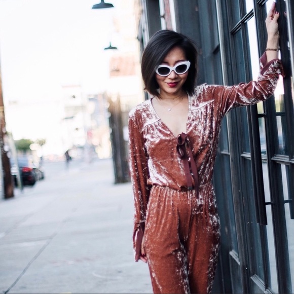 Hot as hell HAH velvet jumpsuit size S BD - Picture 4 of 11